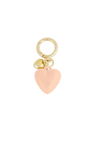 dubbele hanger roze/goud