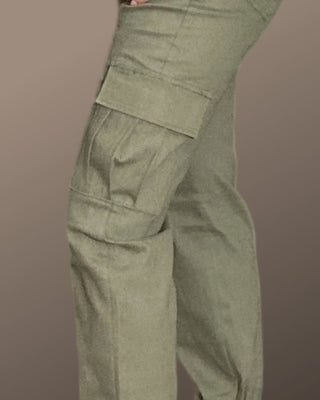 Cargo broek in army