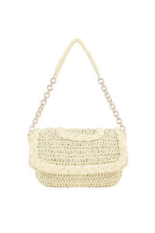schoudertas summervibe in off-white