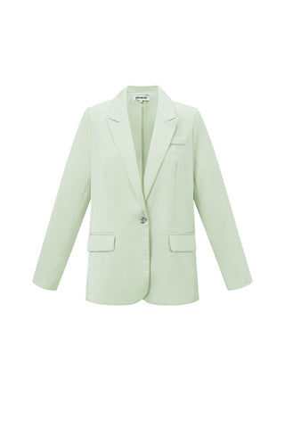 satijn-look blazer in mint