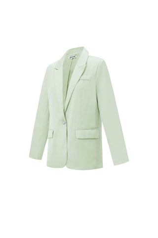 satijn-look blazer in mint