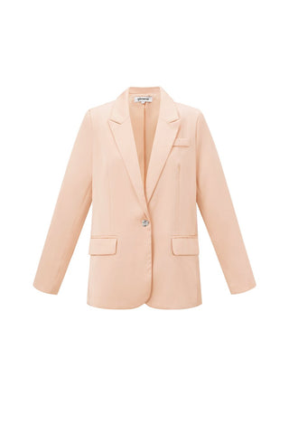 satijn-look blazer in pink