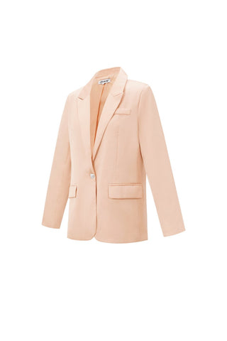 satijn-look blazer in pink