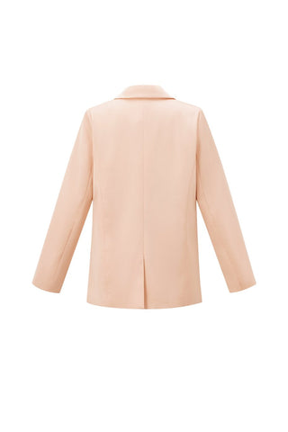 satijn-look blazer in pink