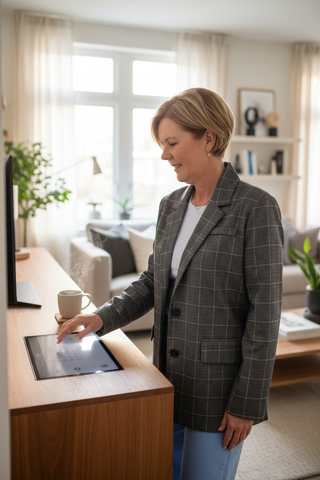 blazer classy-babe in groen