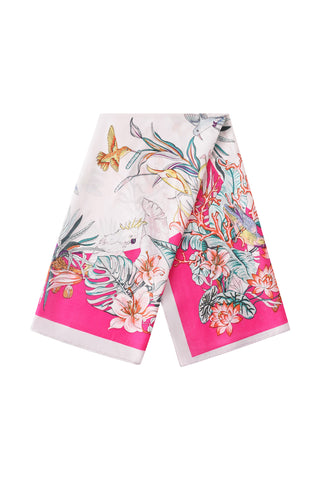 sjaal met tropical print
