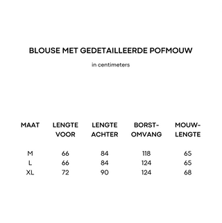 lange blouse met elastische pofmouw in petrol