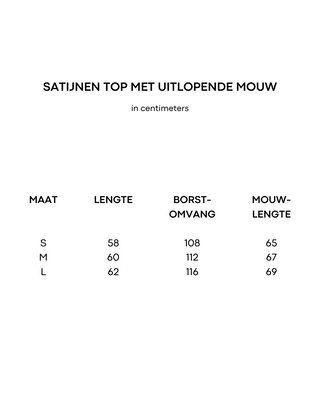 satijnen top met uitlopende mouwen in oudroze